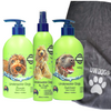 No-Knots Sensitive Tri-Pack + Microfibre Bath Towel – Shampoo, Conditioner & Detangler