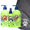 Gloss Tri-Pack Grooming Kit + Microfibre Towel – Shampoo, Conditioner & Deodoriser