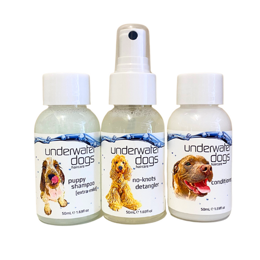 Trail Pack No-Knots – Travel Dog Shampoo, Conditioner & Detangler | UWDOGS
