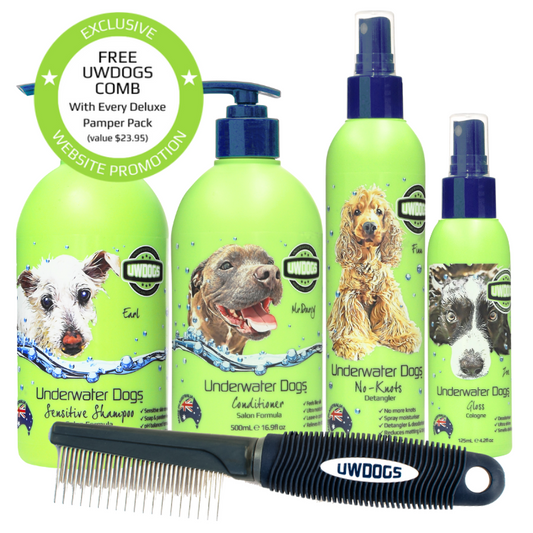 Deluxe Sensitive Dog Pamper Pack | Australian-Made Hypoallergenic Grooming Set 500mL