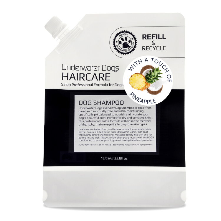 UWDOGS Australian made Dog Shampoo 1L Refill Packs Online Dog Haircare Products