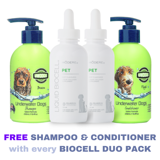 Liquid Biocell® PET ~ Duo-Pack with FREE 250ml Shampoo & Conditioner