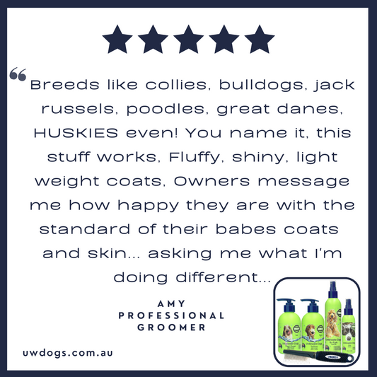 Underwater Dogs Deluxe Pamper Pack – Dog Shampoo, Conditioner, Detangler & Gloss Deodoriser