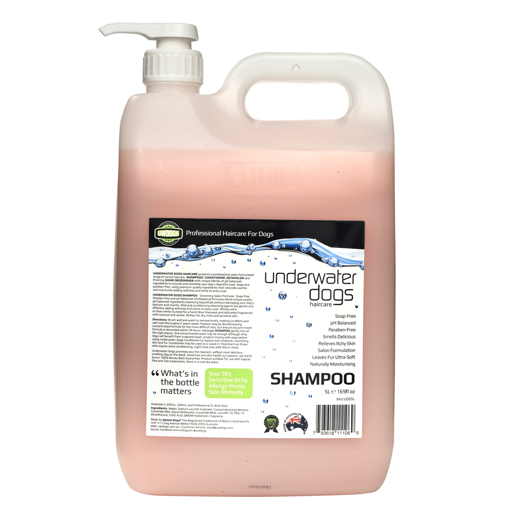 naturally moisturising dog shampoo 5litre bulk