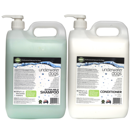 5l dog shampoo extra-mild & conditioner combo