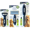 dog grooming de-shedding rake