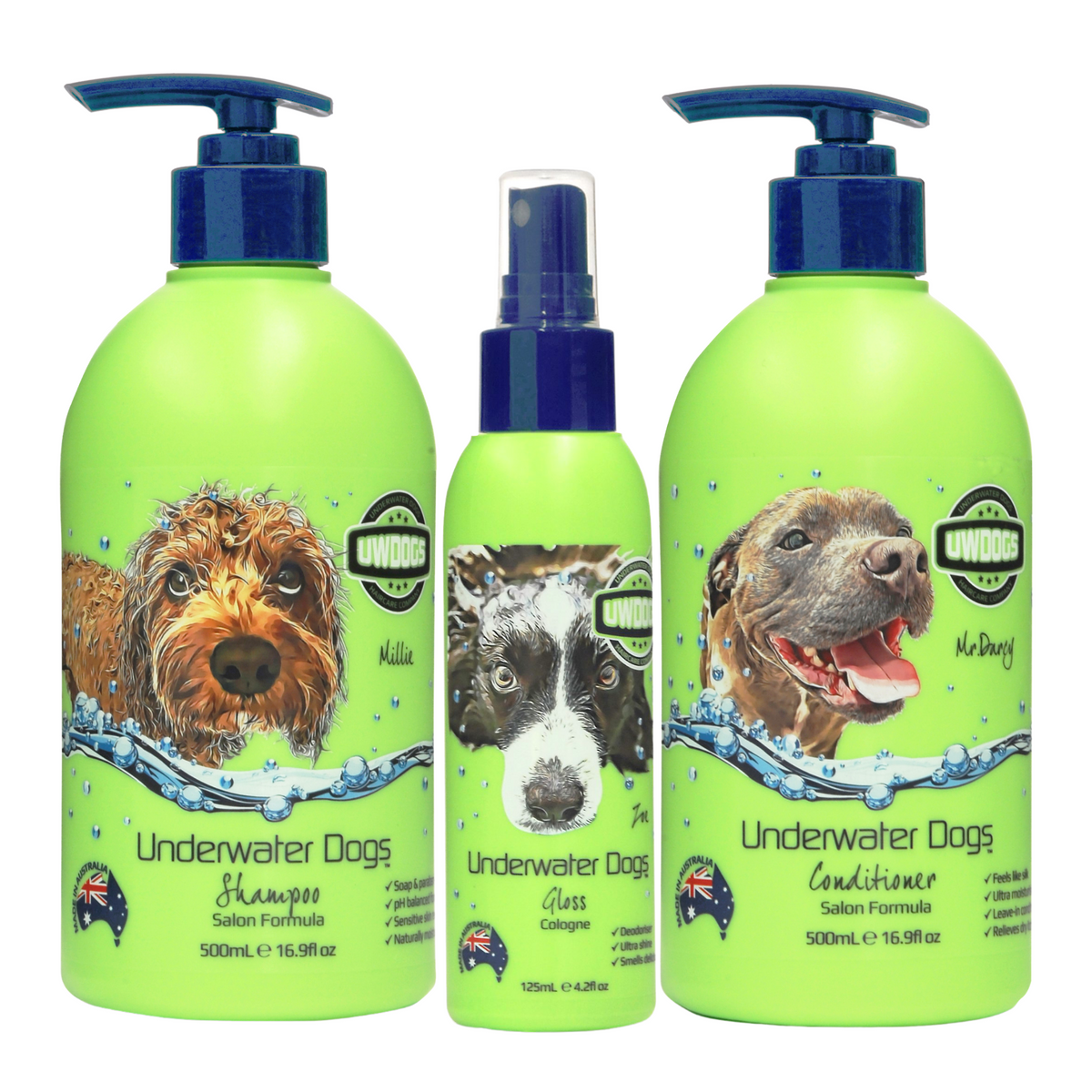 Australian Made Dog Shampoo Deodoriser Online Dog Haircare Products UWDOGS